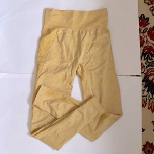 Yellow gymshark leggings